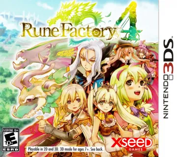 Rune Factory 4 (Usa) box cover front
